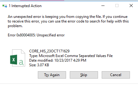 0x Error When Unzipping Password Protected Archive In Windows Microsoft Community