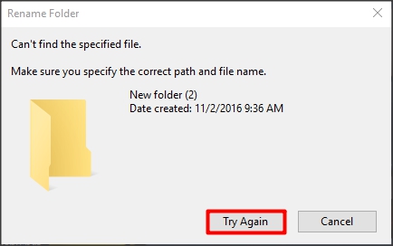 Windows 10: the registry editor cannot rename hidebasedonvelocityid pdf
