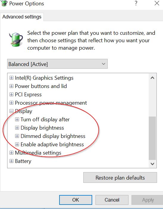 Ministry Gym kapok Where is Windows 10 "Dim screen after" control? - Microsoft Community
