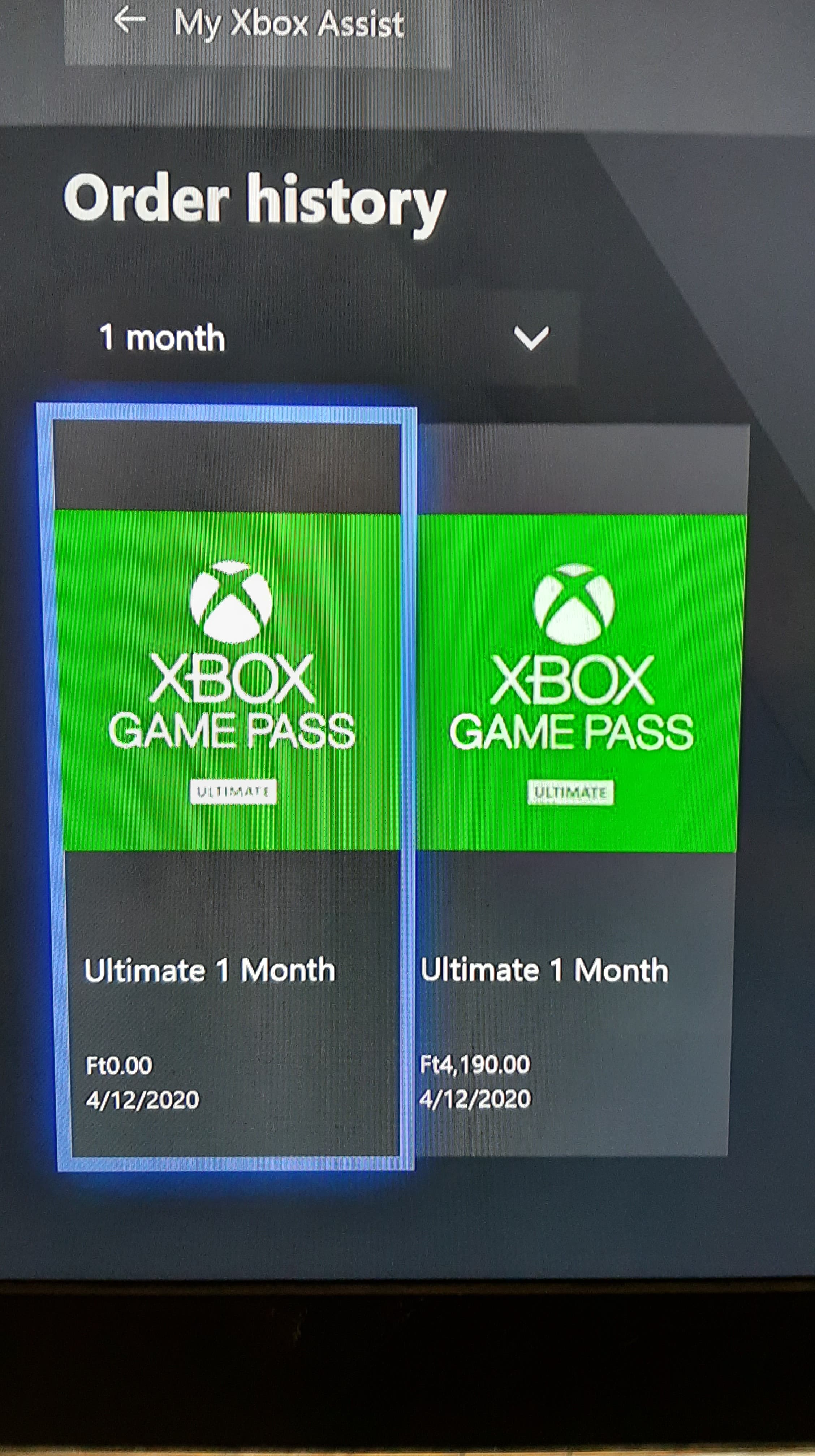 xbox 1 monthly payments