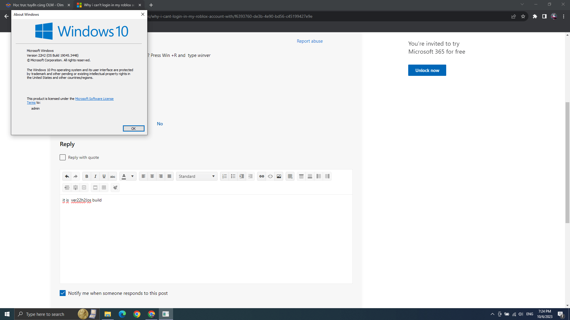 cant login into roblox - Microsoft Community
