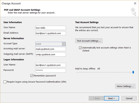 How to Update Email Account Settings in Microsoft Outlook 365