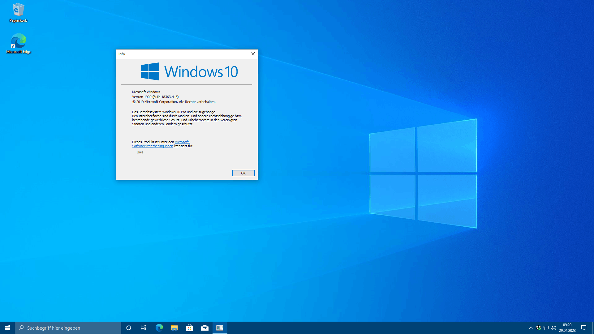 windows 10 1909 auf 22h2