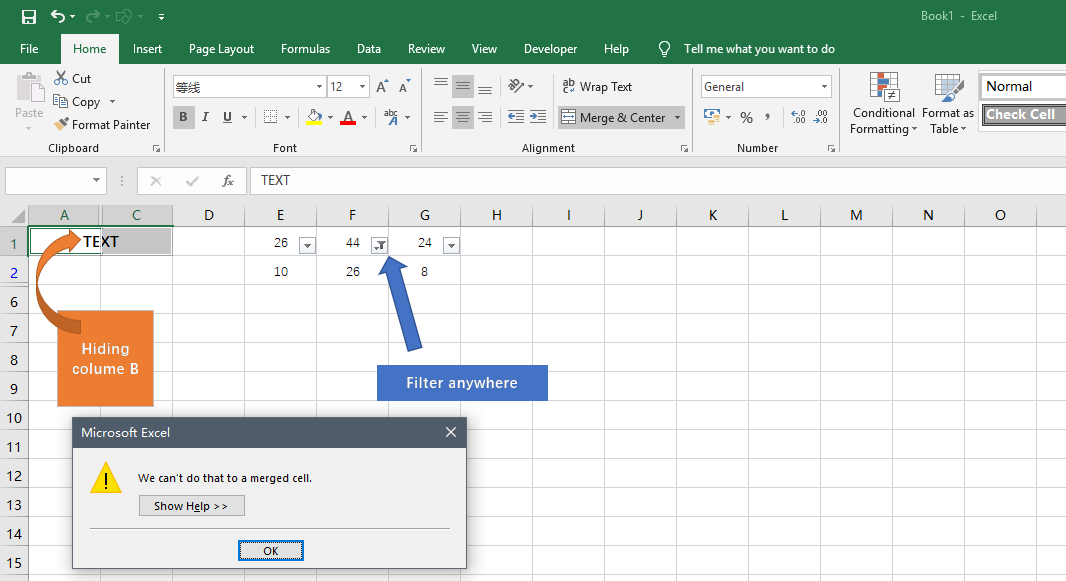 Why can't I copy and paste into Excel?