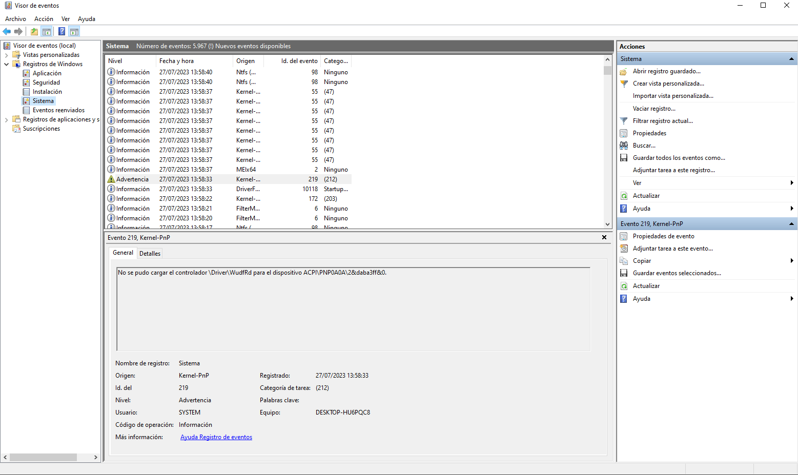 Any Help??? Driver\WudfRd ACPI\PNP0A0A\2&Daba3ff&0. - Microsoft.