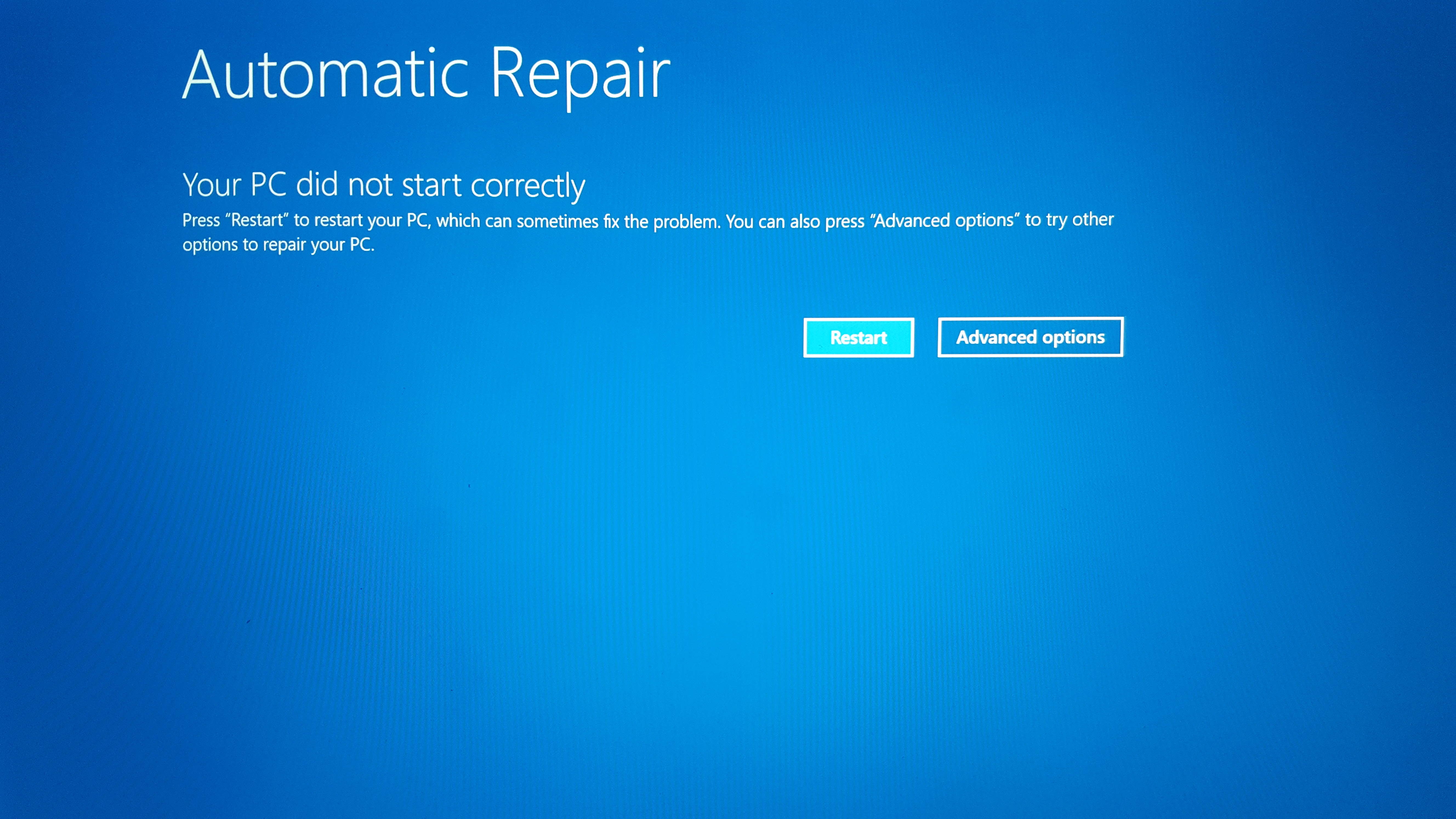 how to fix blue screen error without desktop access on windows 10