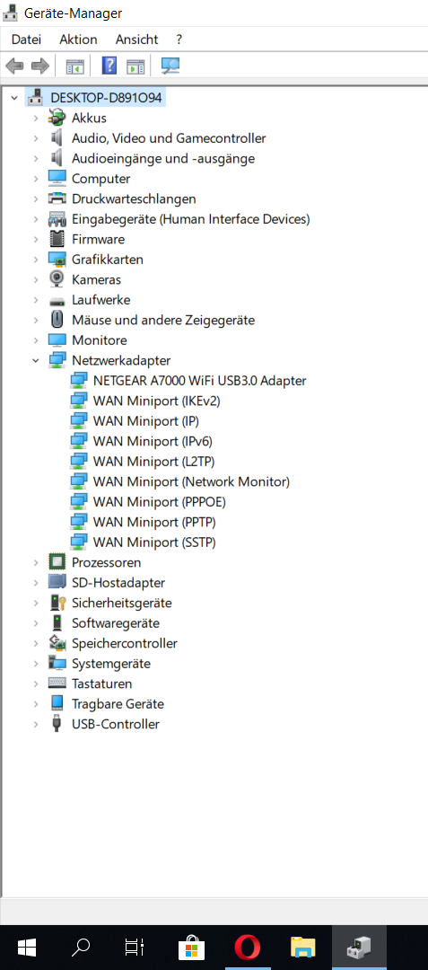 Windows 10, Netzwerkadapter verschwunden