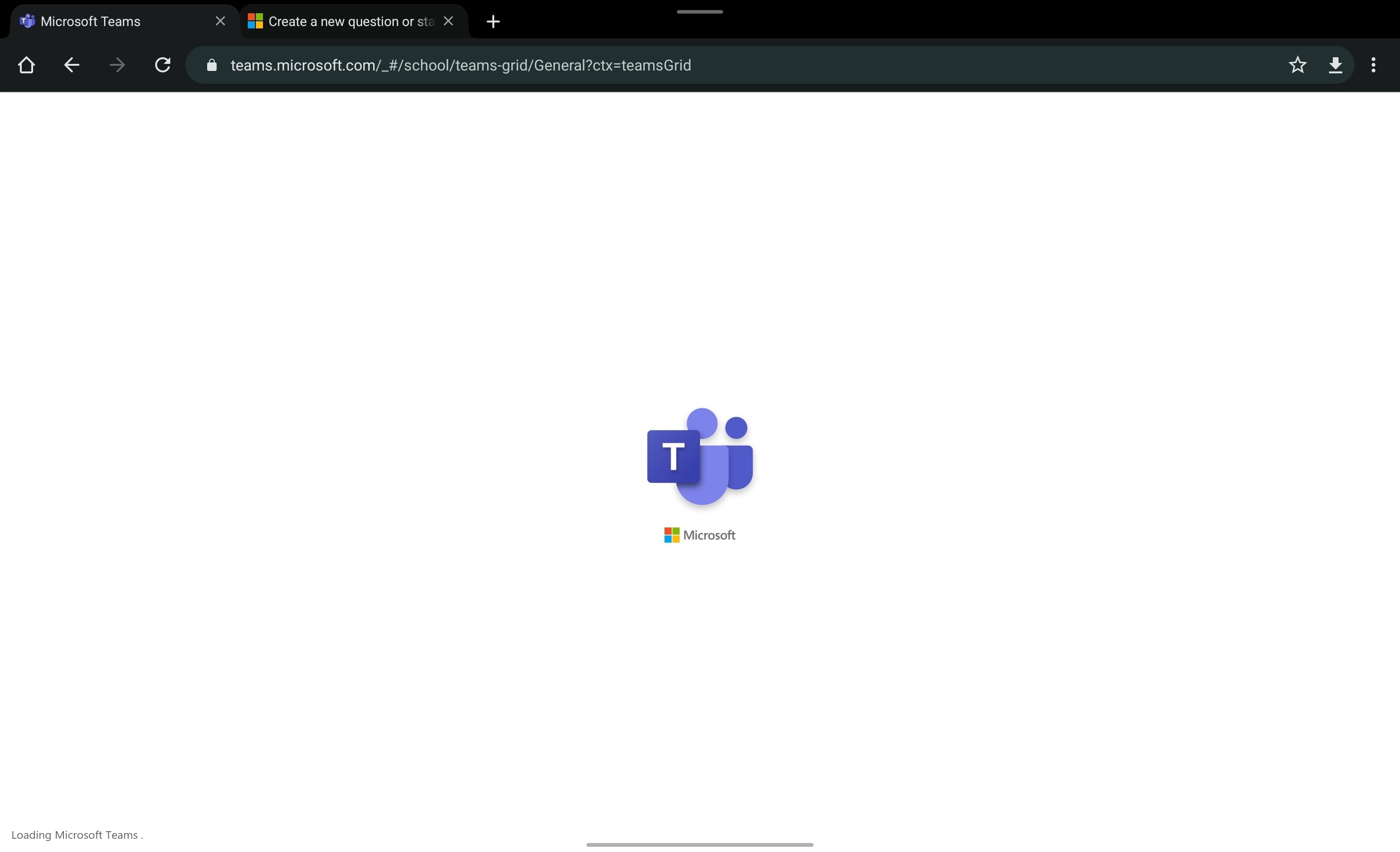 MS Teams web version not opening on android browser(chrome) - Microsoft  Community