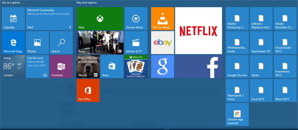 Windows 10 Start menu not displaying desktop app icons ...