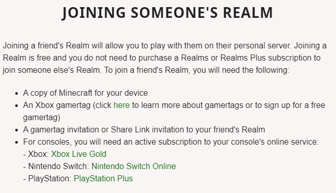 Minecraft Realms Plus: How do I Join Someone's Minecraft Realm?