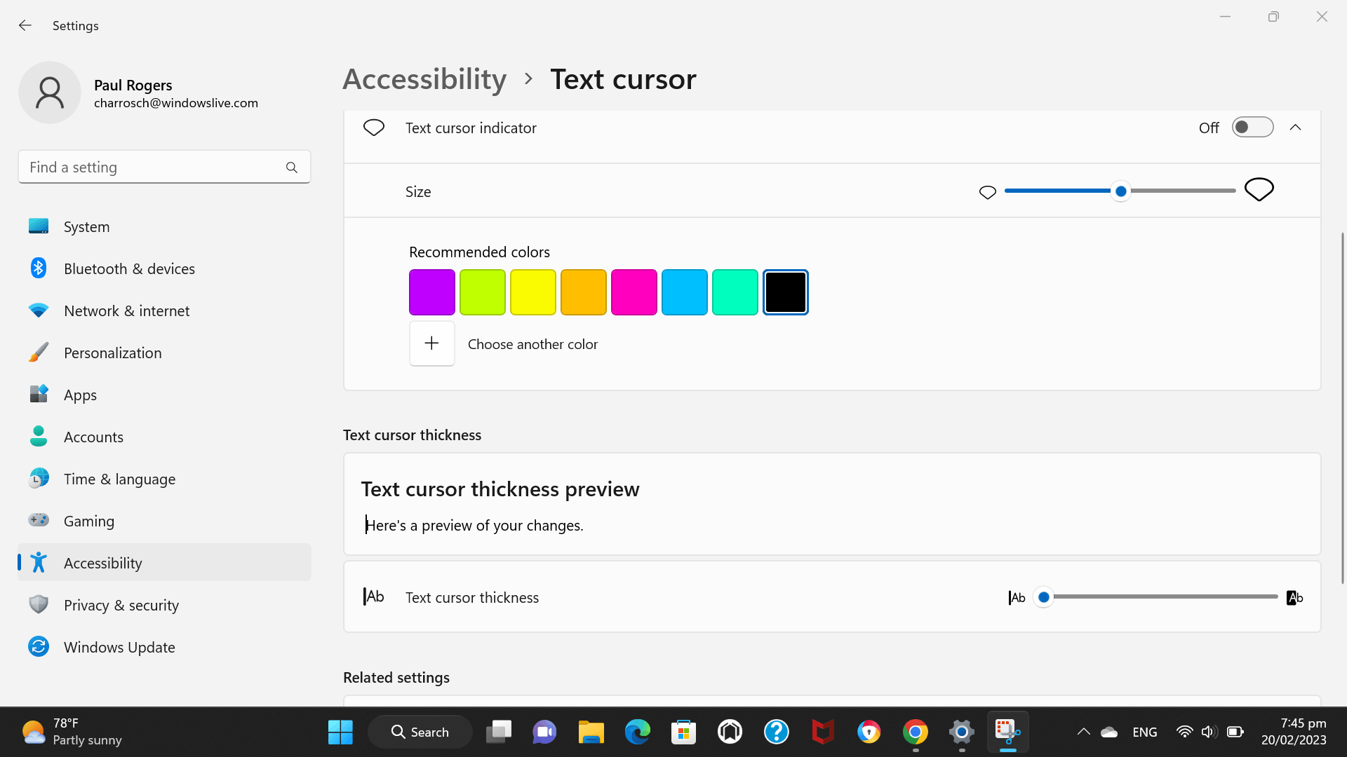 Changing the cursor - Microsoft Community