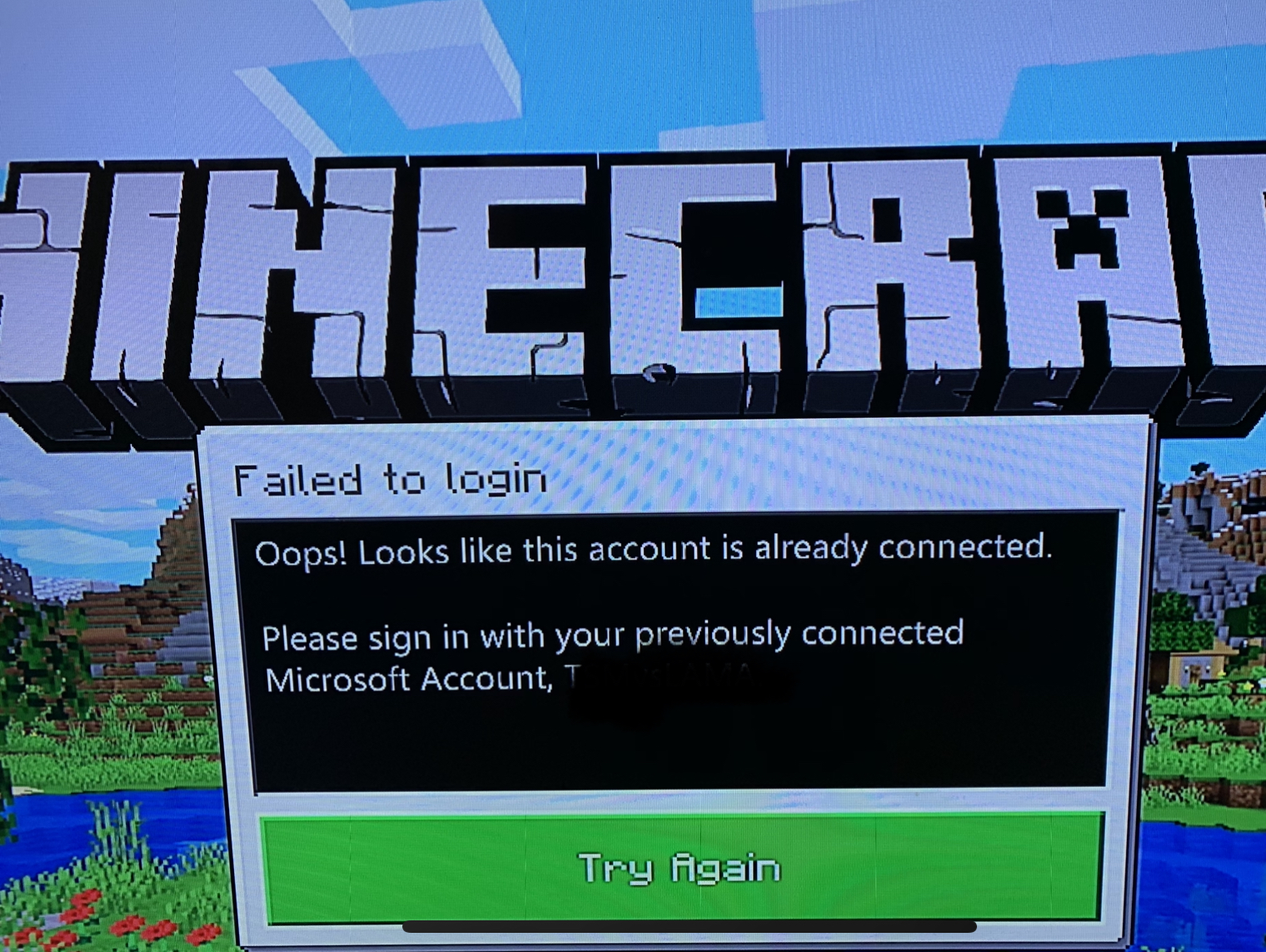 Minecraft PSN account connected to unknown Microsoft account