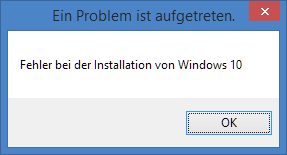 Windows 10 Installation: Ein Problem Ist Aufgetreten, Fehler Bei Der ...