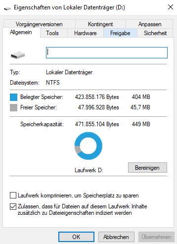 Nach win10 update kein Speicherplatz