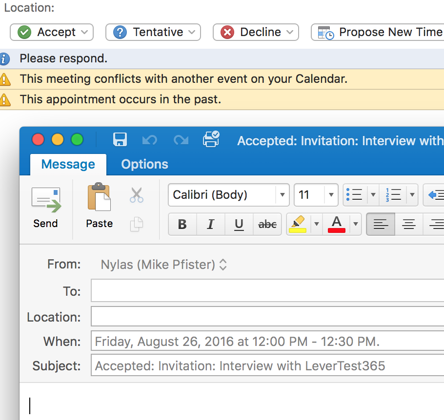 Unable to reply to calendar invitations Microsoft Community