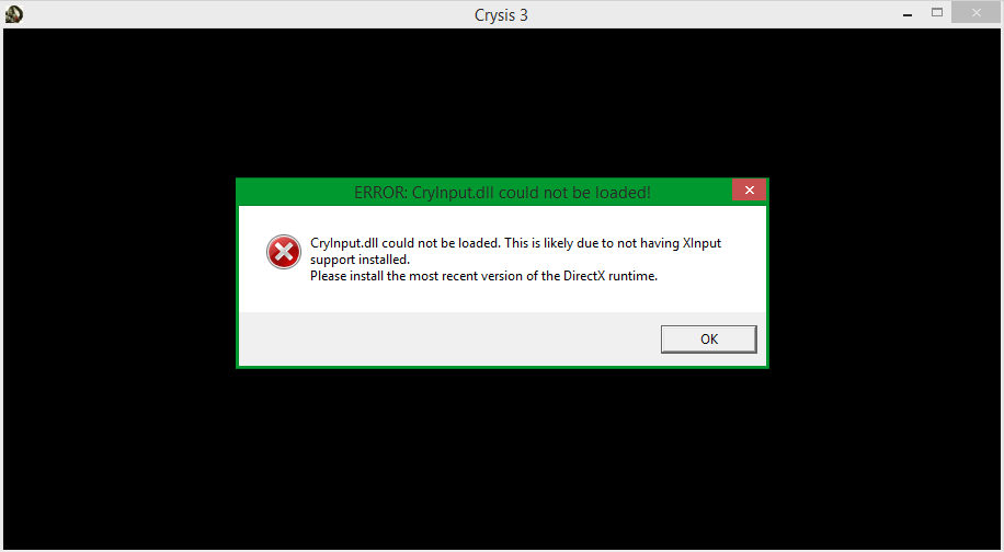 Getting Directx Error While Trying To Play Crysis 3. Please Help.