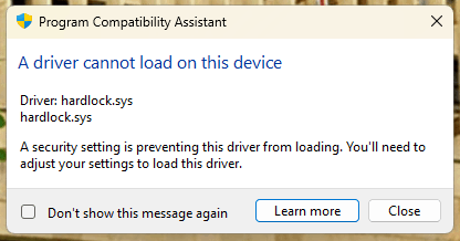 hardlock.sys error how to resolve - Microsoft Community