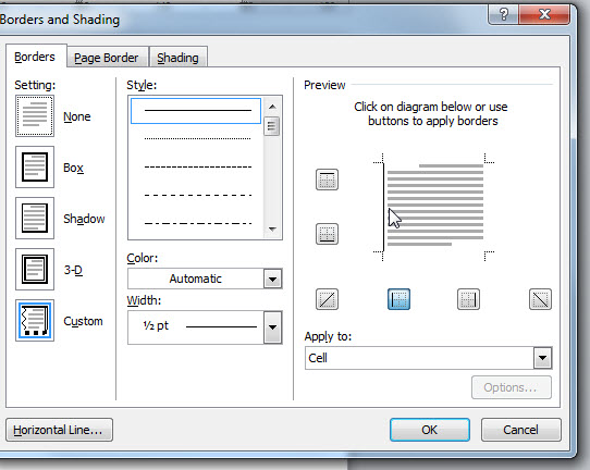 Word 2013 - table border issues - Microsoft Community