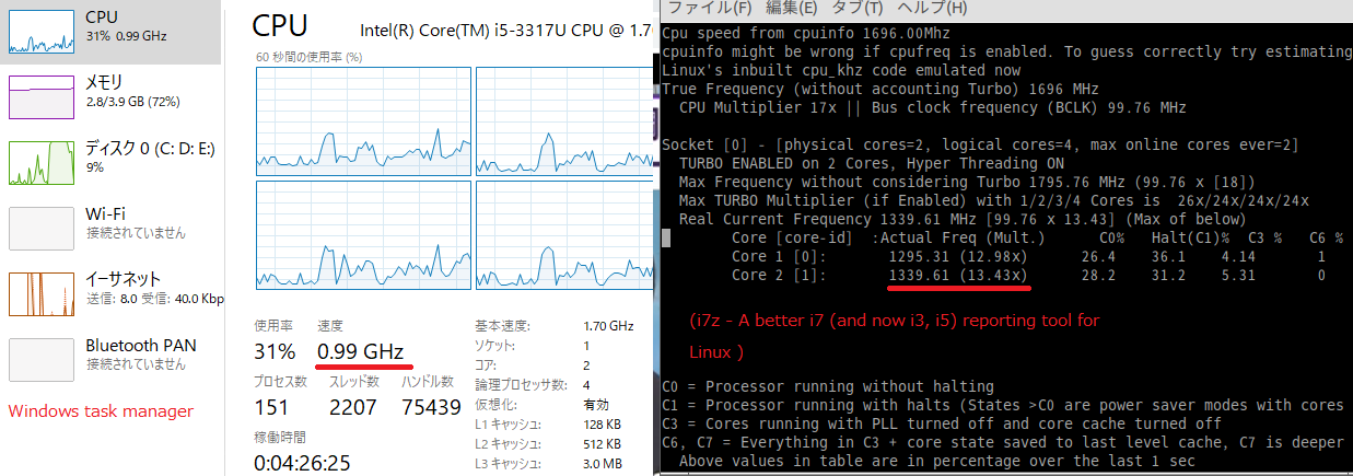 Build 1803にてcpuコアの周波数が最低まで下げられる不具合 マイクロソフト コミュニティ