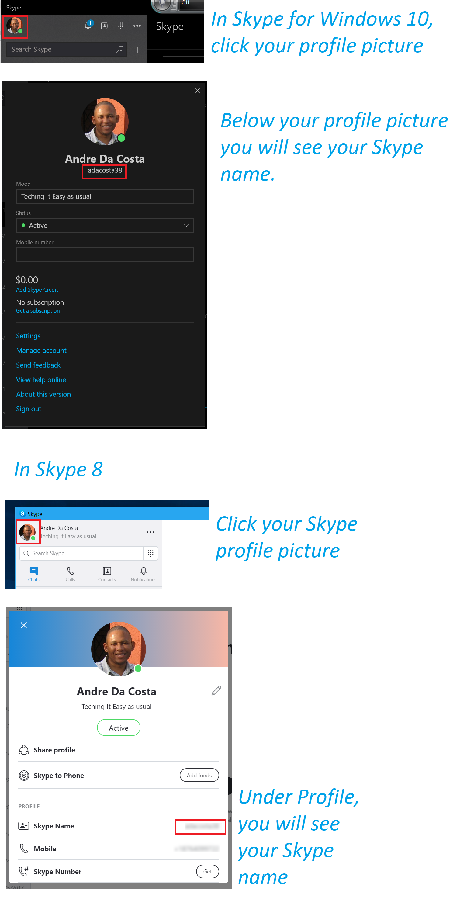 Easy Guide How To Find Your Skype Id In Skype 8 Or Skype For Microsoft Community