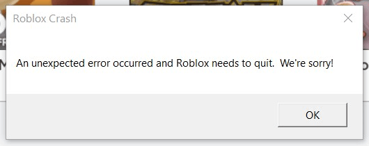 Roblox crash on windows 10 - Microsoft Community
