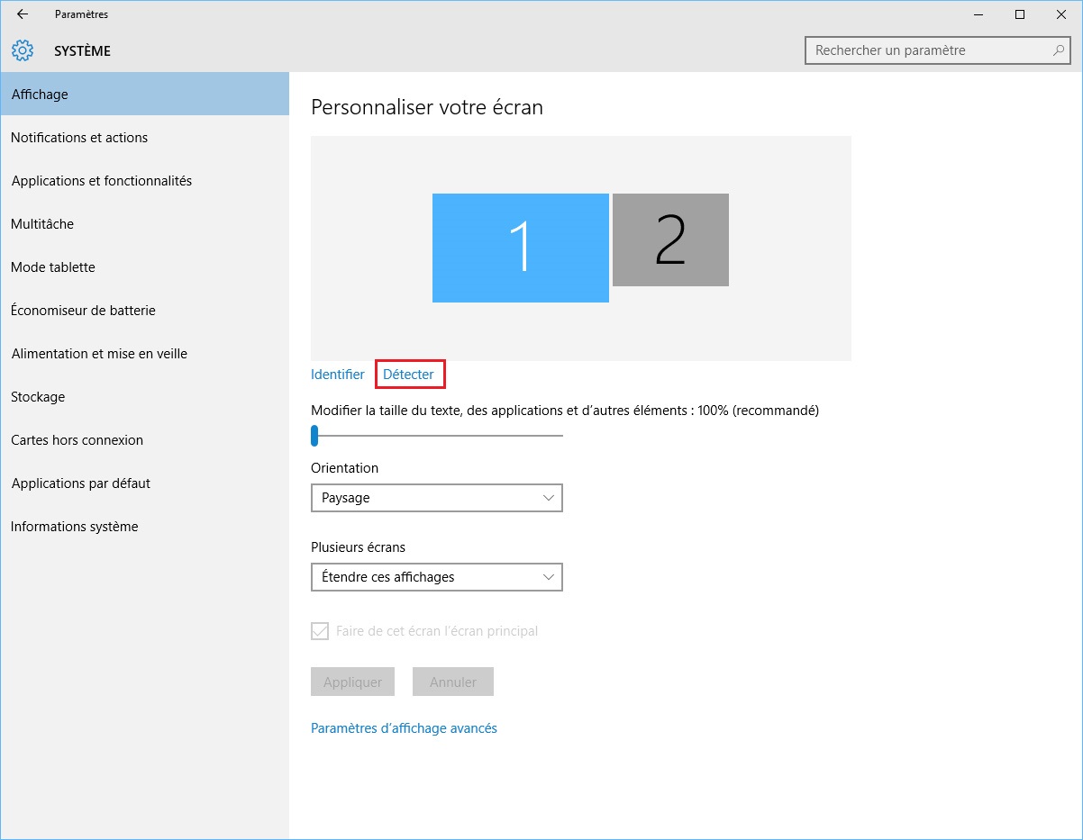 Как поменять сторону второго монитора windows 10