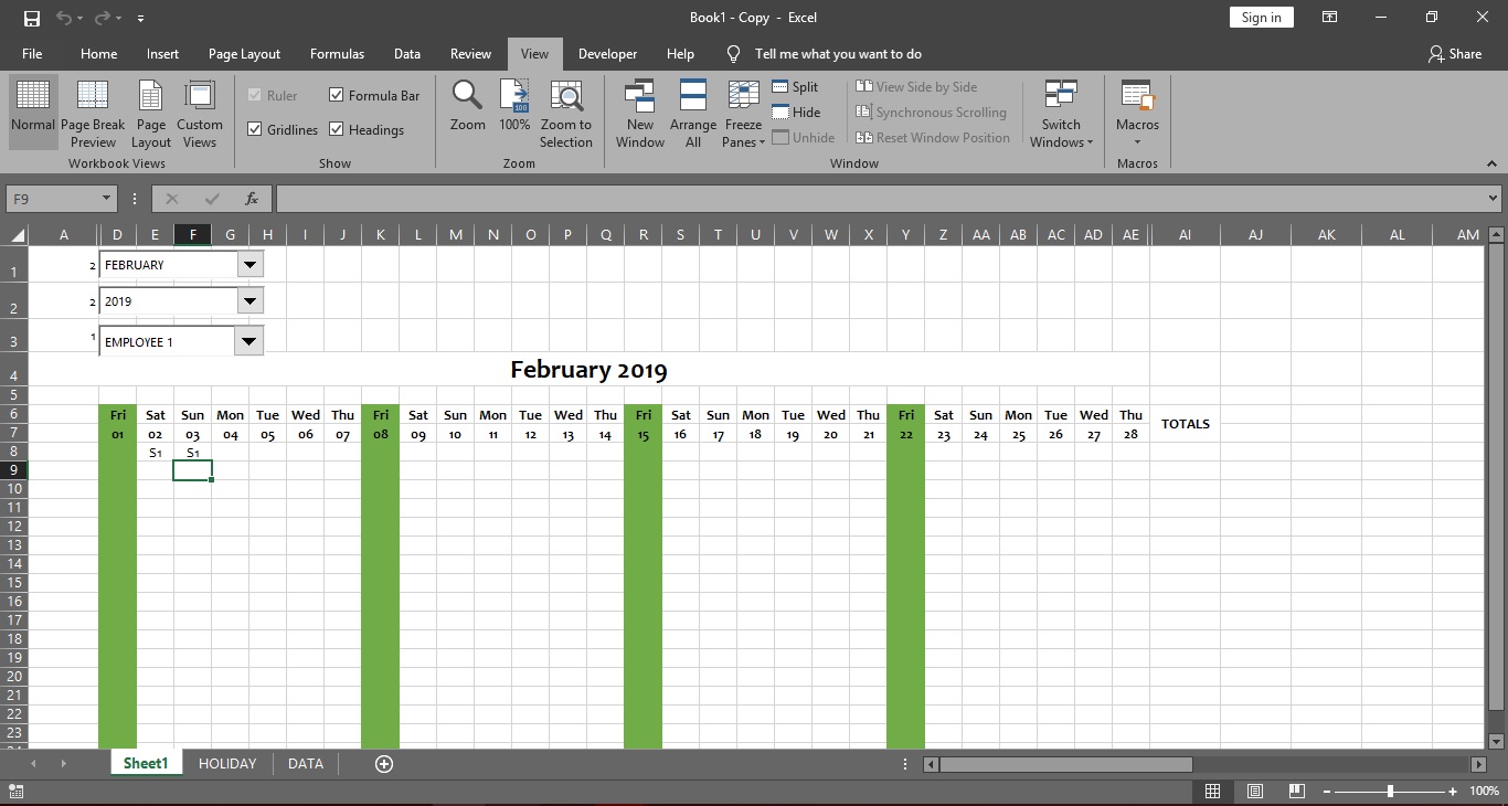 HOW TO RETAIN THE DATA IN EXCEL CALENDAR WITH MACRO & TITLE FOR