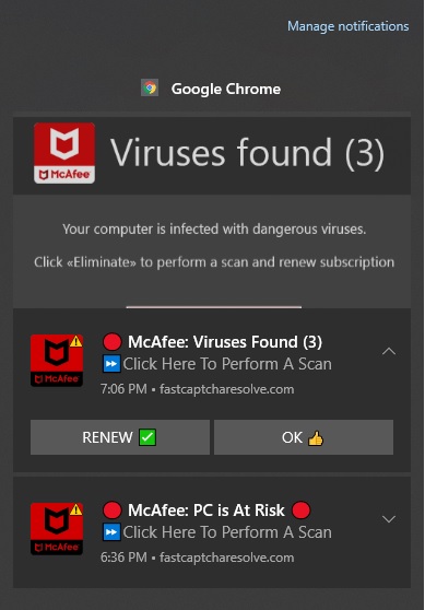 Mcafee Virus Notification Keeps Popping Up Even If I Am Not Using The ...