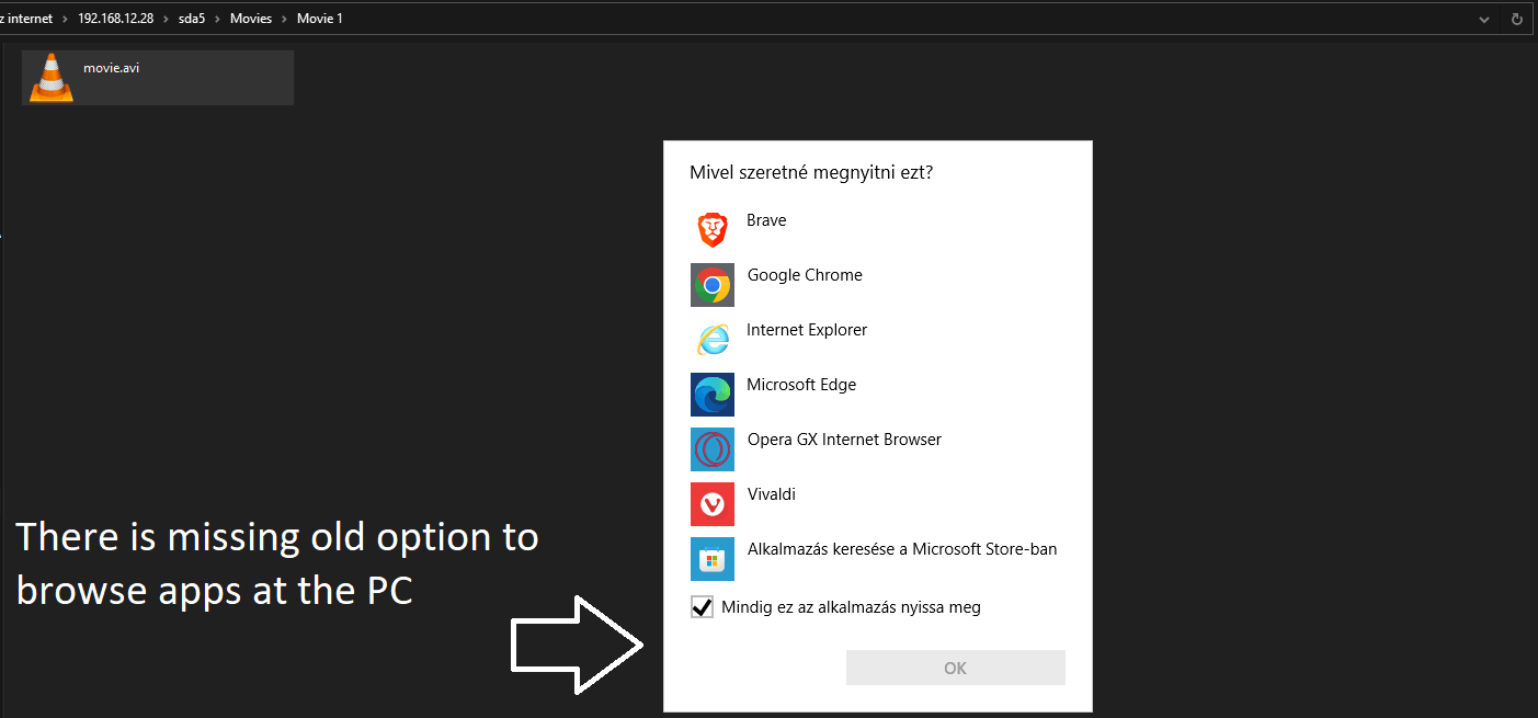 Missing right click menu, or &ldquo;open with&rdquo; option when want to 