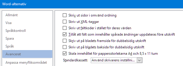 Kan Man Skala Nedanpassa En Utskrift I Word Microsoft Community