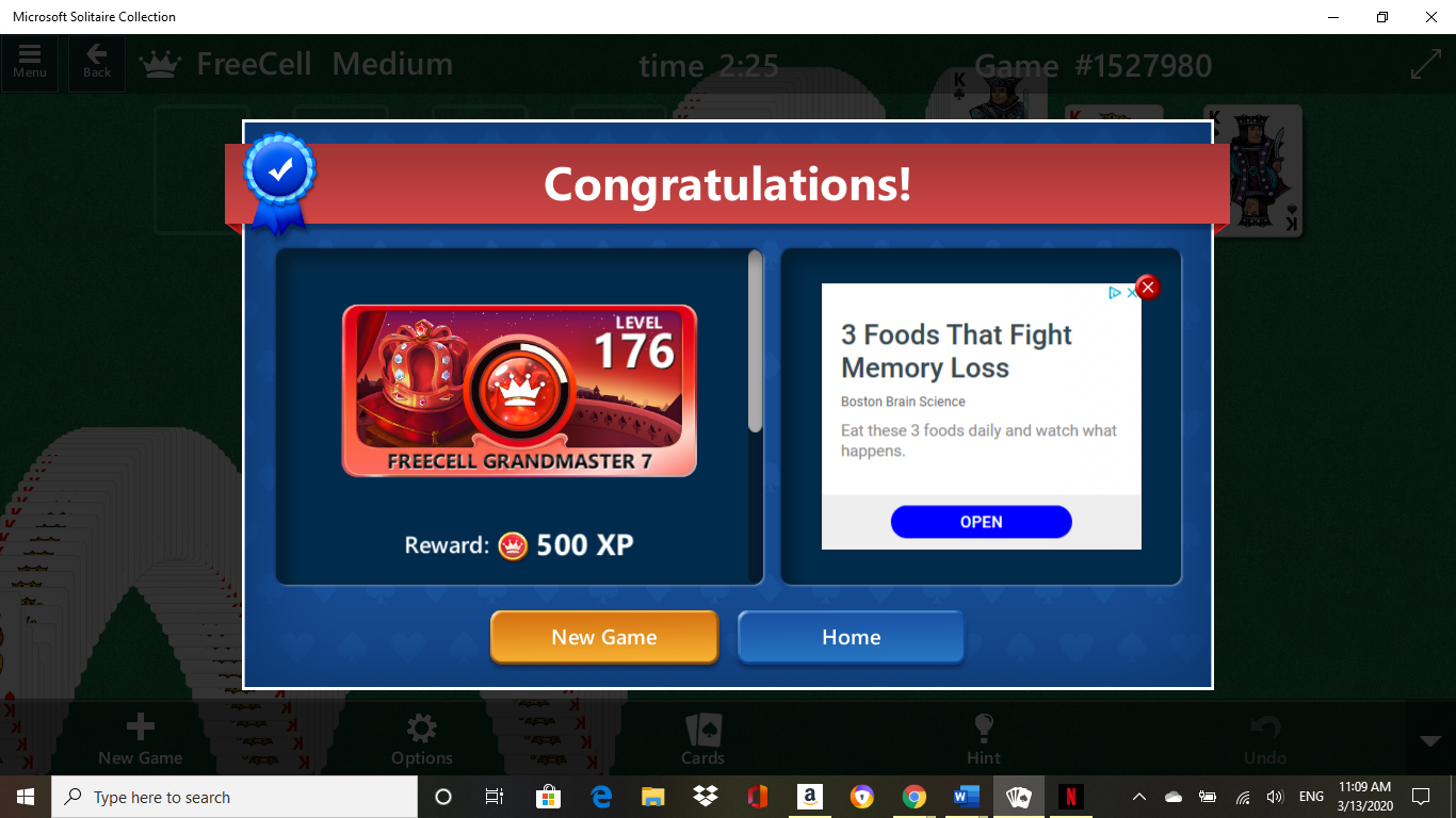 FreeCell\Expert I - Solve the deck in no more than 100 moves 