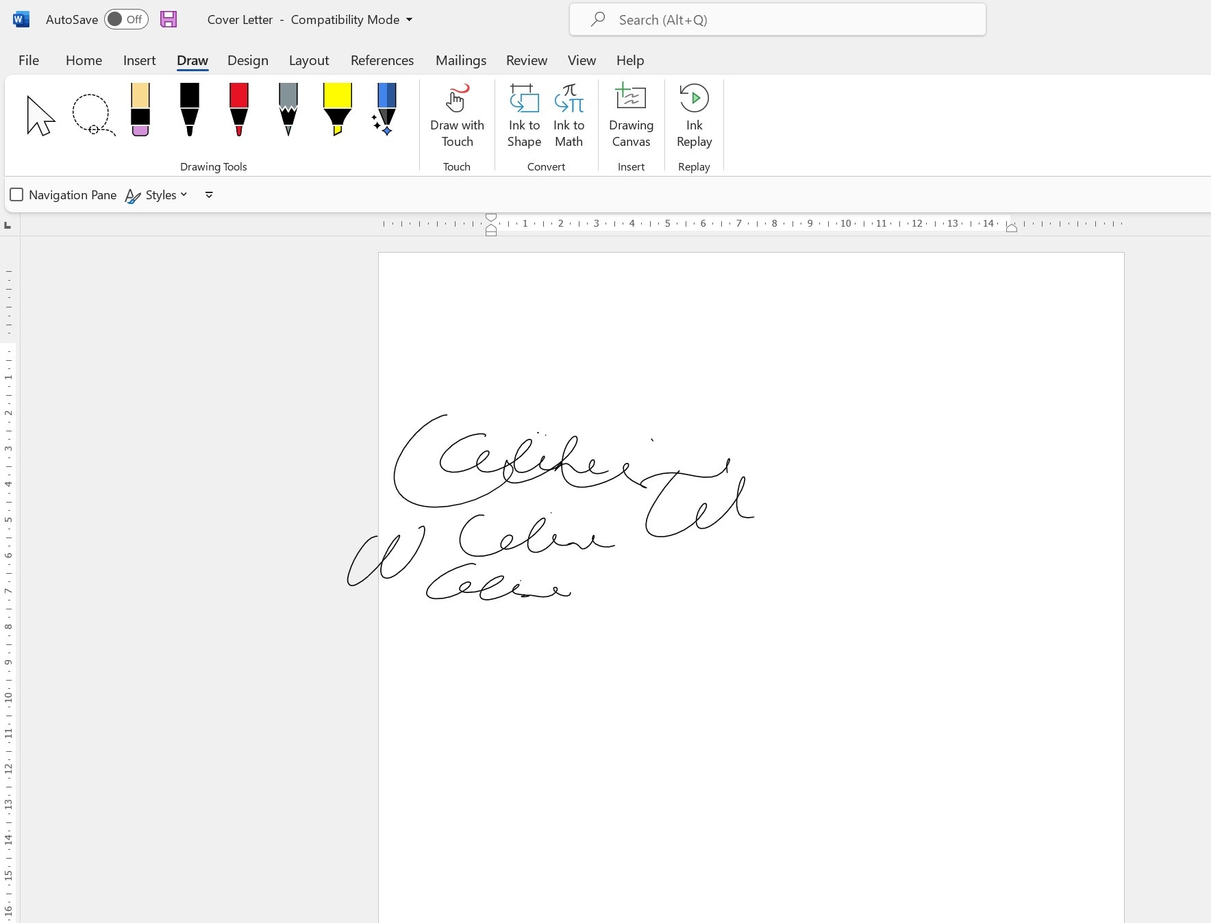 Word: I drew something with ink and now I can't erase it! - Microsoft ...