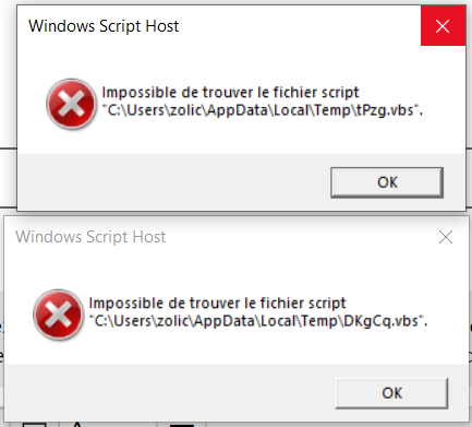 Message Erreur Windows Script Host Microsoft Community