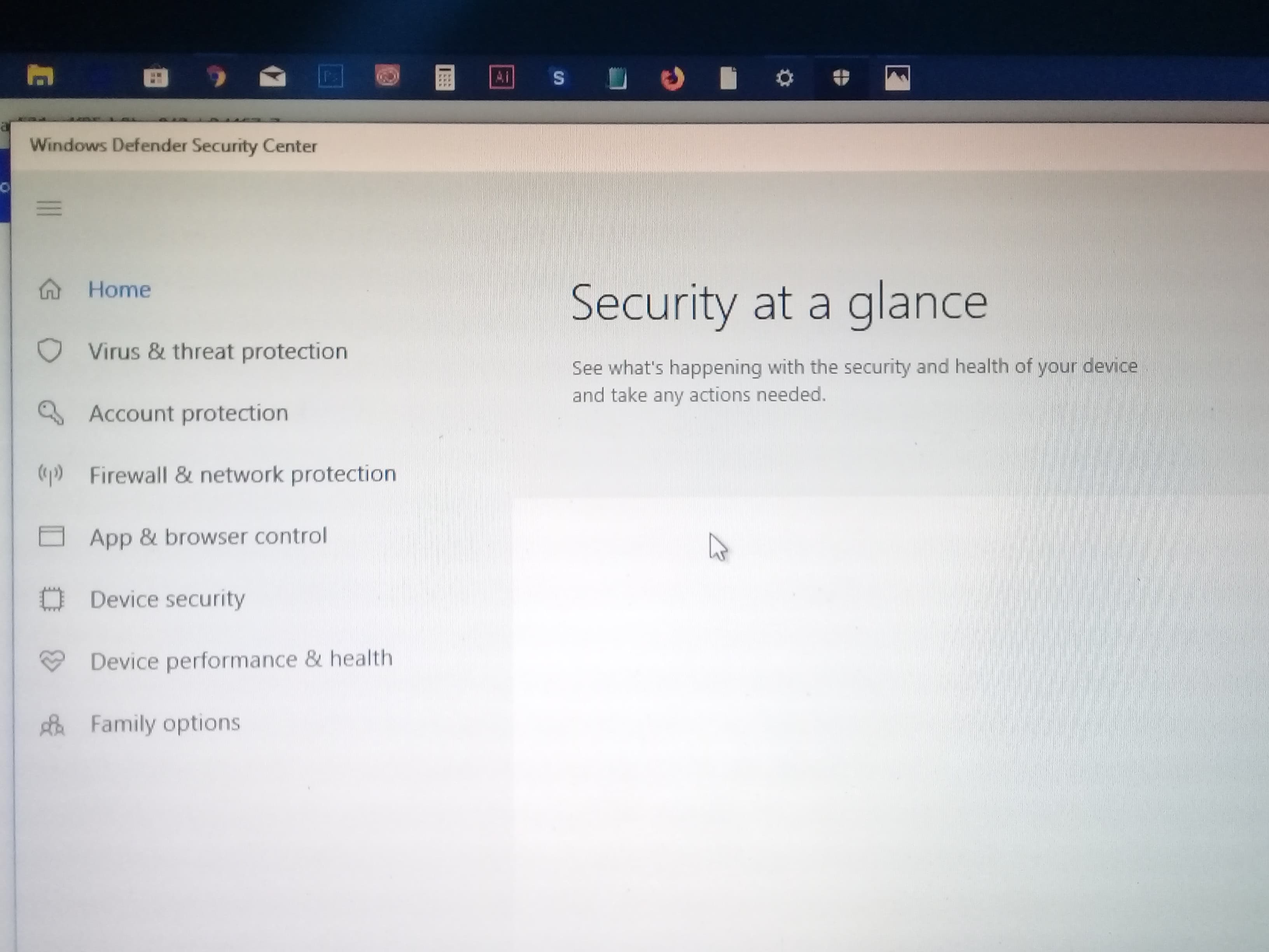 Problem With Windows Defender Security Center - Microsoft Community