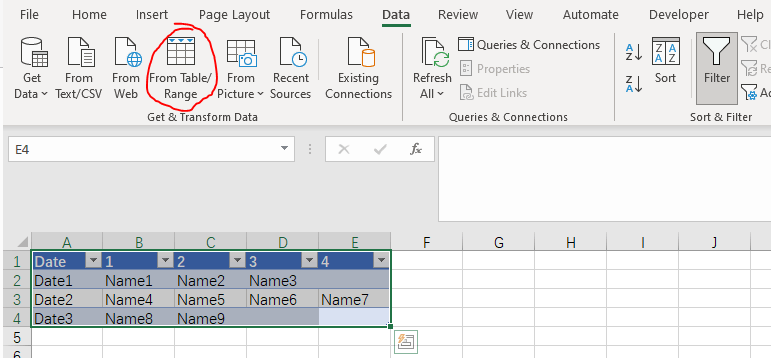 How to array multiple corresponding datatypes using the TOCOL function ...