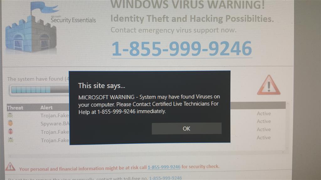 Edge Has A Virus Notification - Microsoft Community