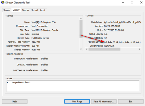 Error D3d11 Compatible Gpu Feature Level 11 0 Shader Model Microsoft Community