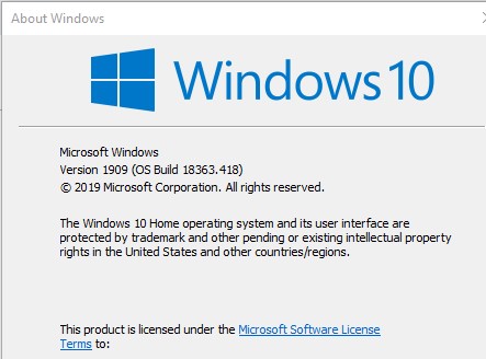 Windows 10 version 1909 Cumulative update causes black screen - Microsoft  Community