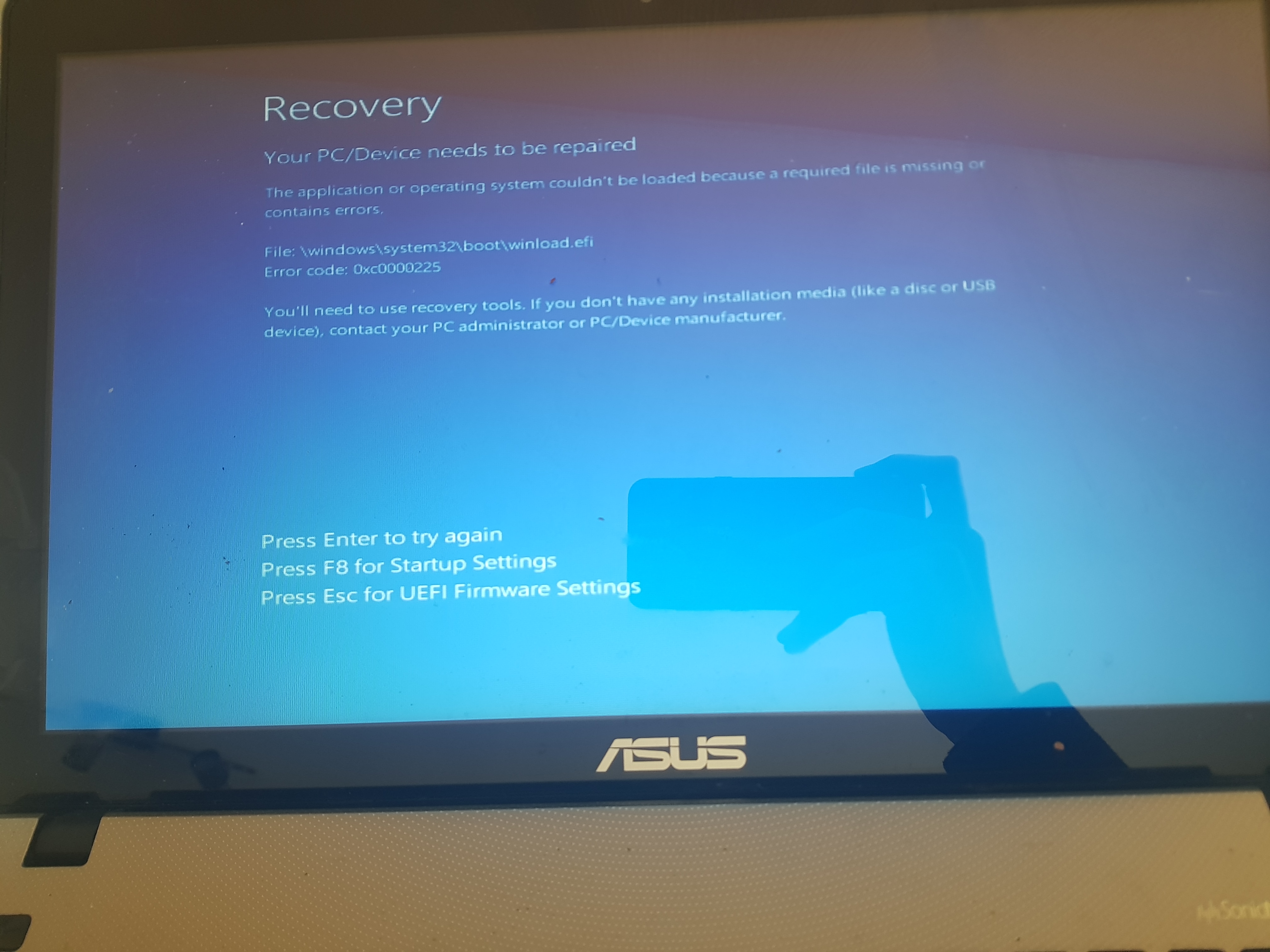 Windows 10 ≡ Error 0xc0000225. - Microsoft Community