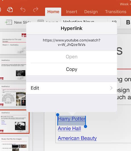 Powerpoint For Ios Hyperlink Issues Microsoft Community