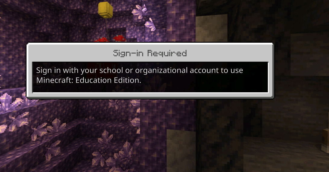 Acesso ao Minecraft education. - Microsoft Community