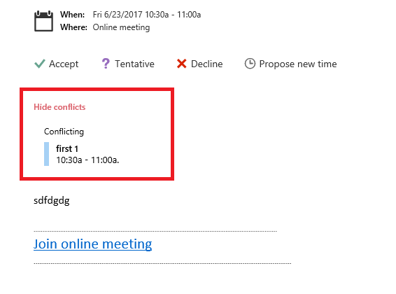 Automatically decline meeting requests that conflict with an existing ...