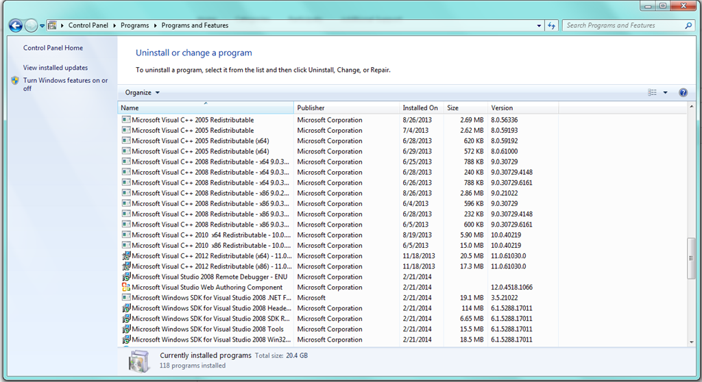 Microsoft C++ Redistributable and Visual Studio 2008 - Microsoft Community