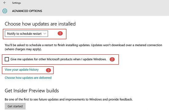 Get old updates window in Control Panel in Windows 10 - Microsoft Community