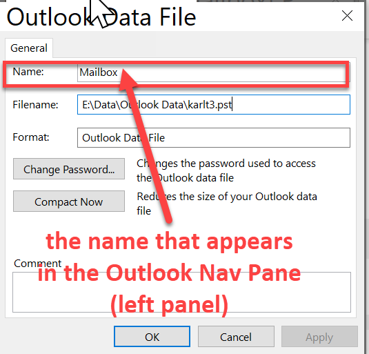 Is It Possible To Just Rename An Outlook .pst File? - Microsoft Community