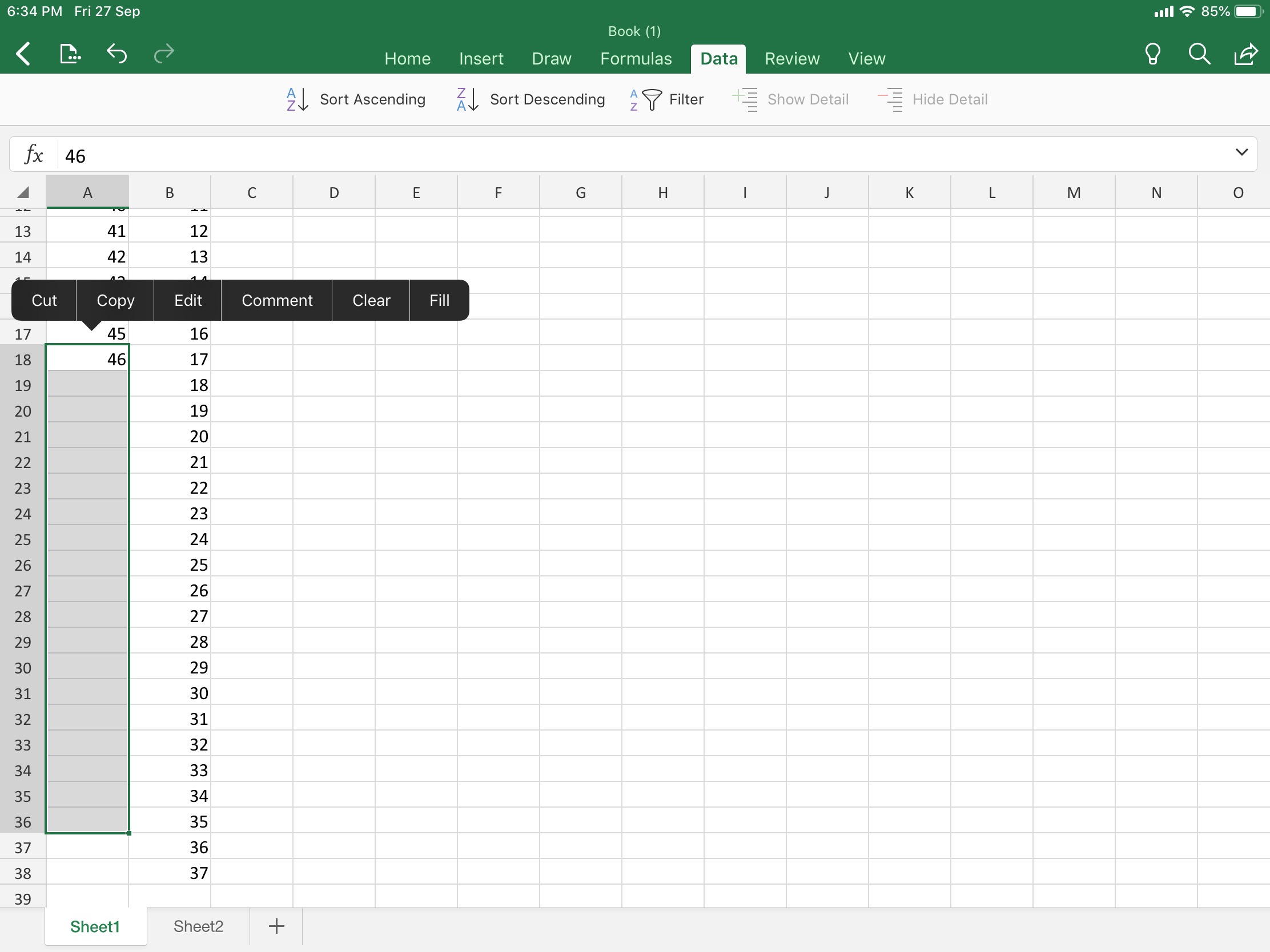 Use Excel On Ipad Microsoft Community 9507