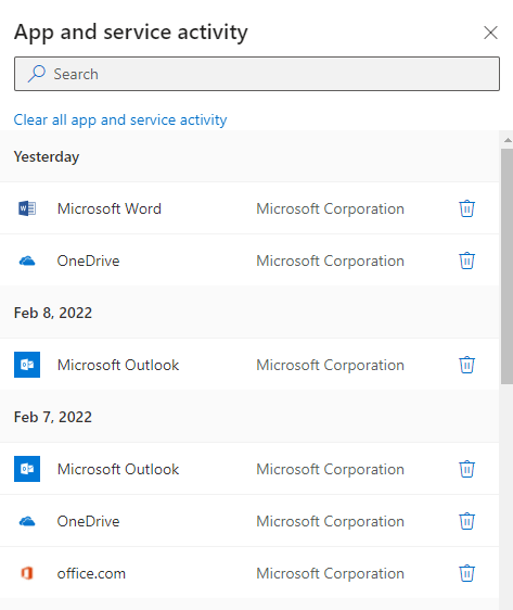 OneDrive Usage Logs Under Privacy Dashboard Shows Activity Even Tho I ...