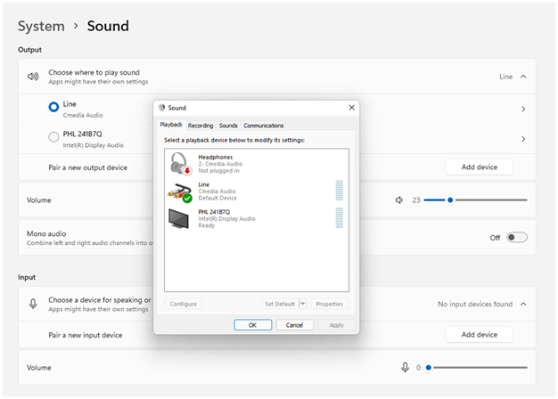 Speakers identified only as &lsquo;Line&rsquo; (Win 11) - Microsoft Community