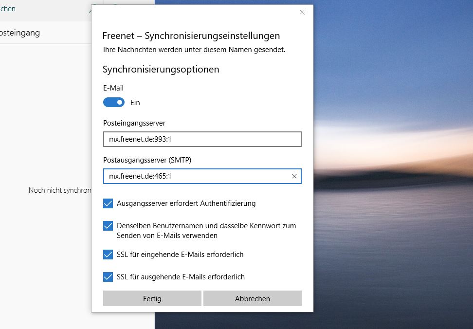 Windows 10 Mail App Synchronisiert Nicht