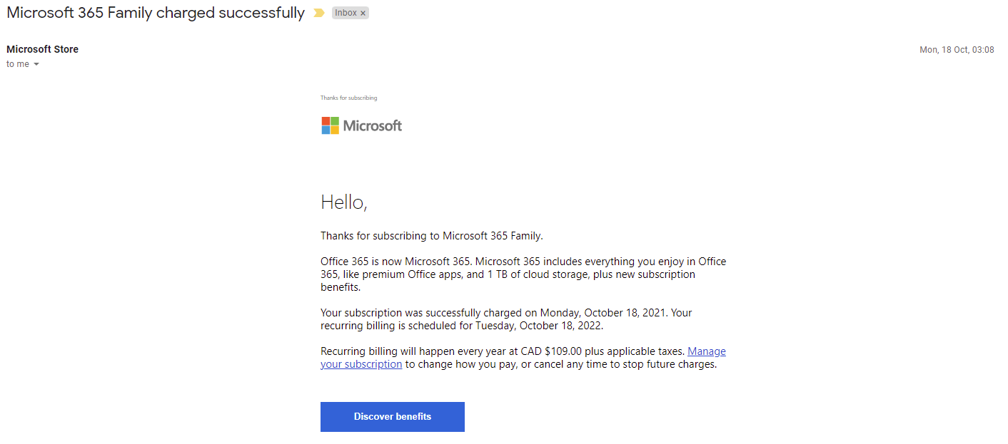 Do I have to pay for Office 365 every year?